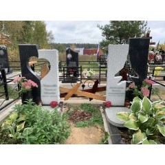 Концептуальный парный мемориал «Единство контрастов» с использованием негативного пространства