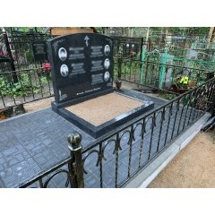 Родовой горизонтальный мемориал «Семейное древо» с полным благоустройством и художественной ковкой